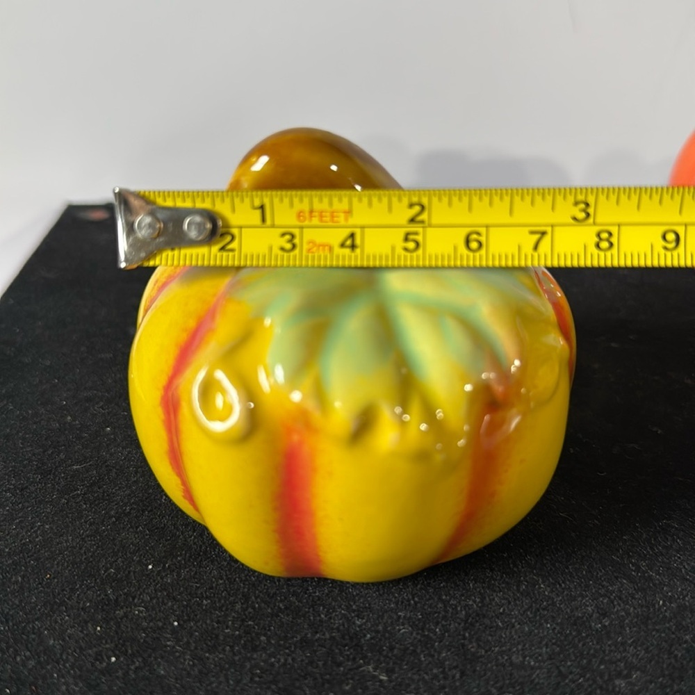 Colorful Mini 3” Ceramic Pumpkin Decor - Picture 4 of 6